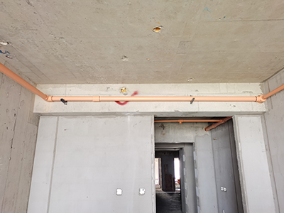 PVC-C消防噴淋管安裝示例