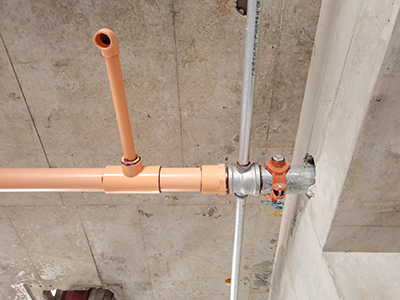 PVC-C消防噴淋管安裝示例